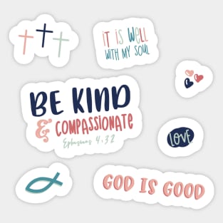 Be Kind Christian Sticker Pack Sticker